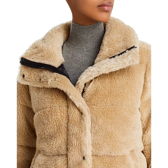 Promo โค๏ธ AQUA Lilly Sherpa Puffer Jacket - 100% Exclusive Biscotti ๐งจ - Image 7