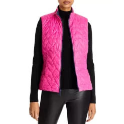 Brand new ๐ AQUA Reversible Heart Quilted Vest - 100% Exclusive Hot Pink ๐ฅ