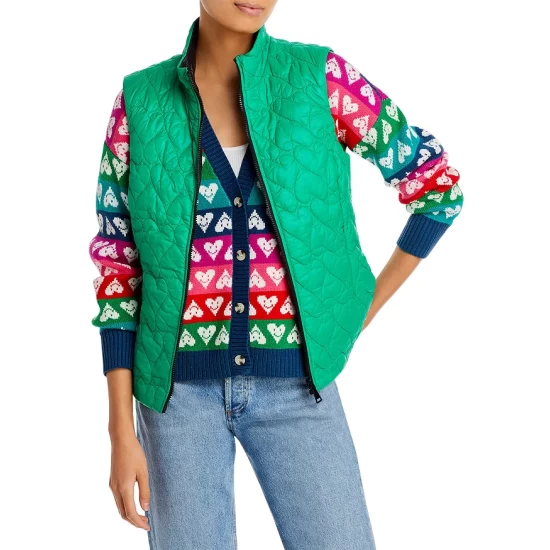 Brand new ๐ AQUA Reversible Heart Quilted Vest - 100% Exclusive Hot Pink ๐ฅ - Image 9