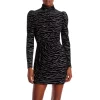 Best reviews of 😀 AQUA Metallic Animal Print Velvet Mini 👗 Dress - 100% Exclusive Black 😀