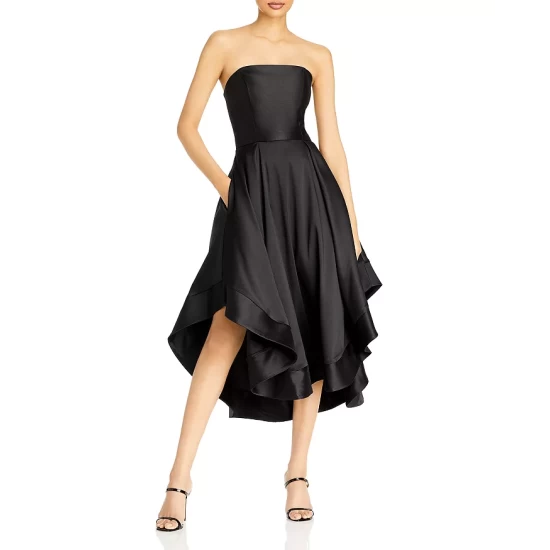 Cheapest โจ AQUA Mikado Strapless Midi Gown - 100% Exclusive Black ๐ฅ