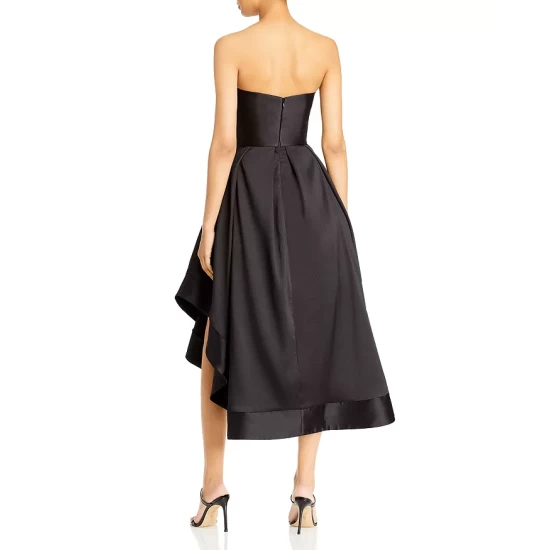 Cheapest โจ AQUA Mikado Strapless Midi Gown - 100% Exclusive Black ๐ฅ - Image 4