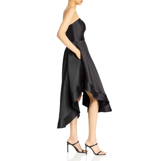 Cheapest โจ AQUA Mikado Strapless Midi Gown - 100% Exclusive Black ๐ฅ - Image 5