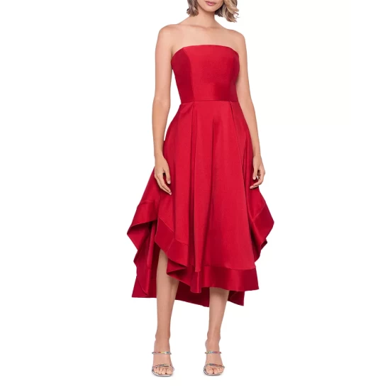 Cheapest โจ AQUA Mikado Strapless Midi Gown - 100% Exclusive Black ๐ฅ - Image 7