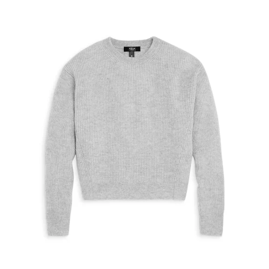 Discount ✨ AQUA 👧 Girls' Solid Cashmere Sweater, Big Kid - 100% Exclusive Heather Gray 🌟