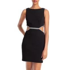 Cheap ๐งจ AQUA Cutout Mini ๐ Dress - 100% Exclusive Black โ๏ธ