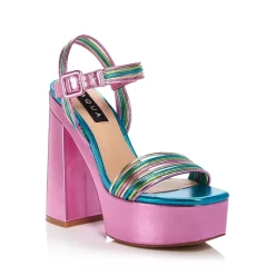 Hot Sale ✔️ AQUA 👩 Women's AQ Sweet Block Heel Platform 🩴 Sandals - 100% Exclusive Gold 🧨