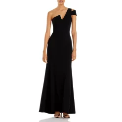 Top 10 💯 AQUA One-Shoulder Ruffled Gown - 100% Exclusive Black ⌛