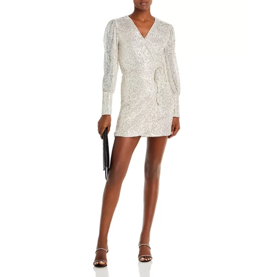 Best reviews of ๐ AQUA Sequin Mini ๐ Dress - 100% Exclusive Silver โจ - Image 2