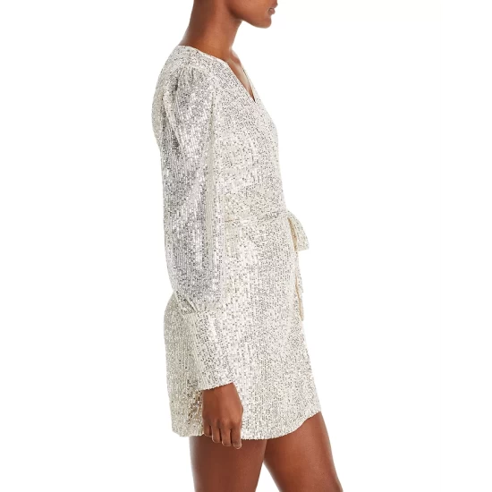 Best reviews of ๐ AQUA Sequin Mini ๐ Dress - 100% Exclusive Silver โจ - Image 6