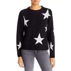 Best Sale 😍 AQUA Star Crewneck Sweater - 100% Exclusive Black/white ⌛
