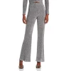 Best Sale 😀 AQUA Sequined Metallic Flare Pants - 100% Exclusive Silver 💯