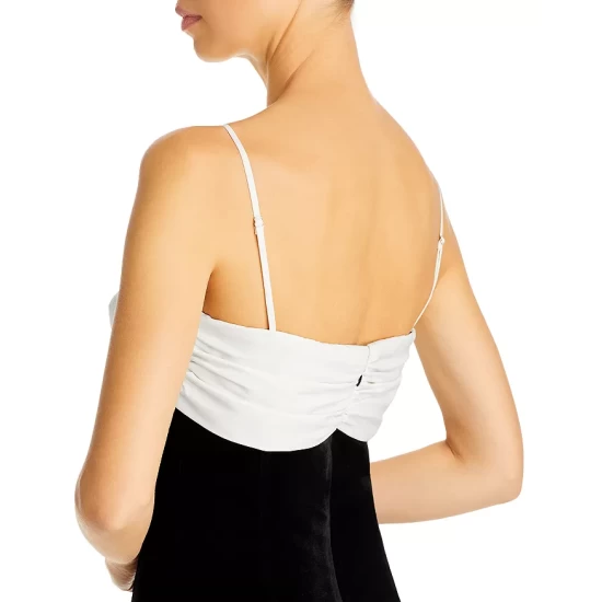 Budget ✨ AQUA Contrast Bow Velvet Mini 👗 Dress - 100% Exclusive Black ✔️ - Image 6